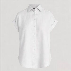 Polo Ralph Lauren 100% linen Relaxed Fit
Linen Short-Sleeve Shirt WHITE